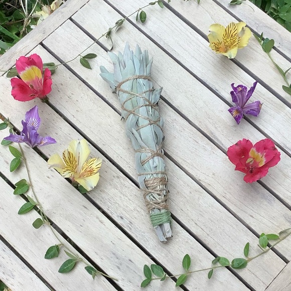 White Sage Smudge Stick 10” Organic - Picture 3 of 16